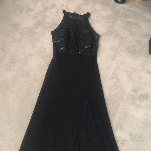 Black ballgown dress